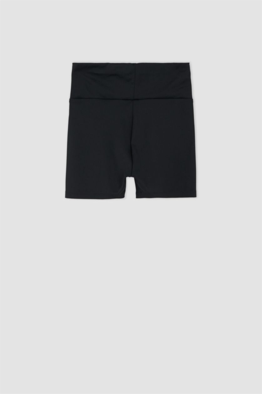 FEMME Noir Leggings Motard Taille couvrante