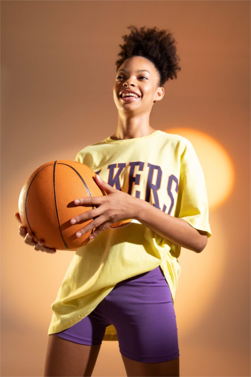 FEMME Violet Leggings Motard Taille couvrante