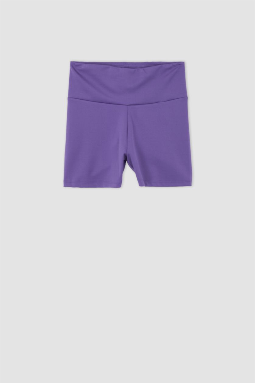 FEMME Violet Leggings Motard Taille couvrante