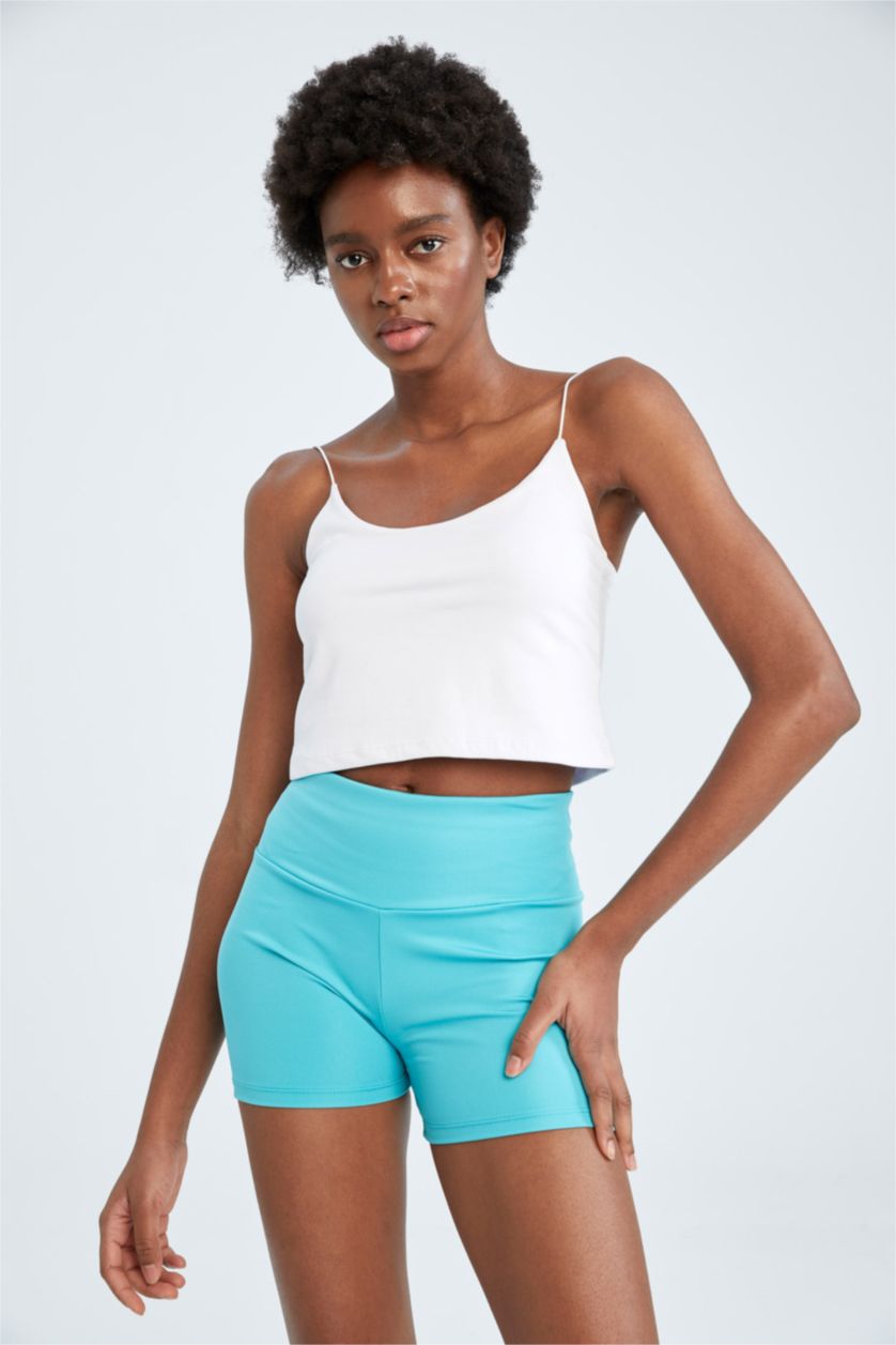 WOMAN Turquoise Sport Leggings