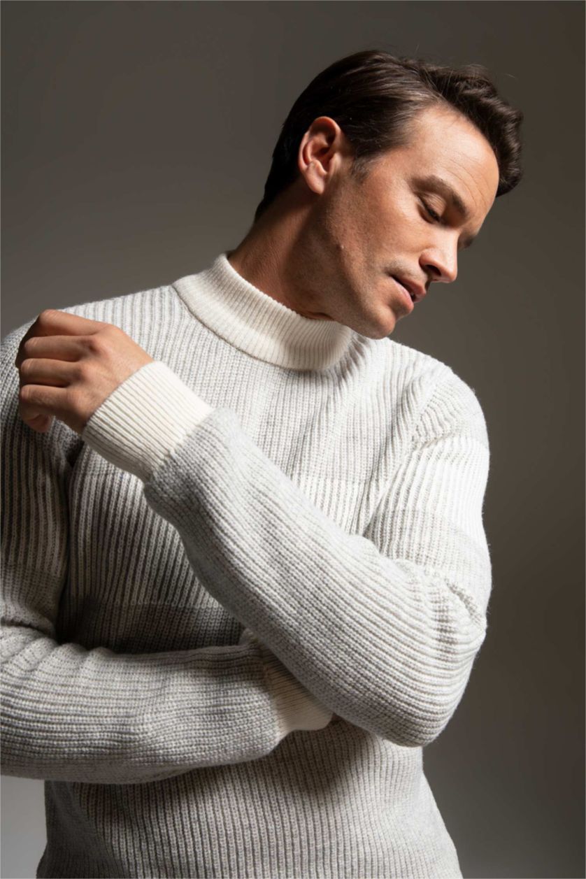 HOMME Blanc Slim Fit Knitwear Pullover