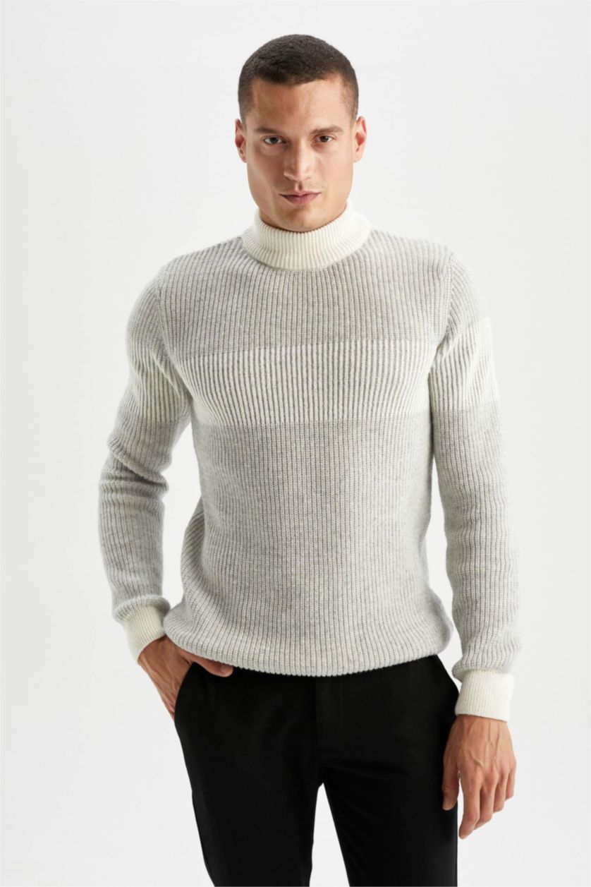 HOMME Blanc Slim Fit Knitwear Pullover