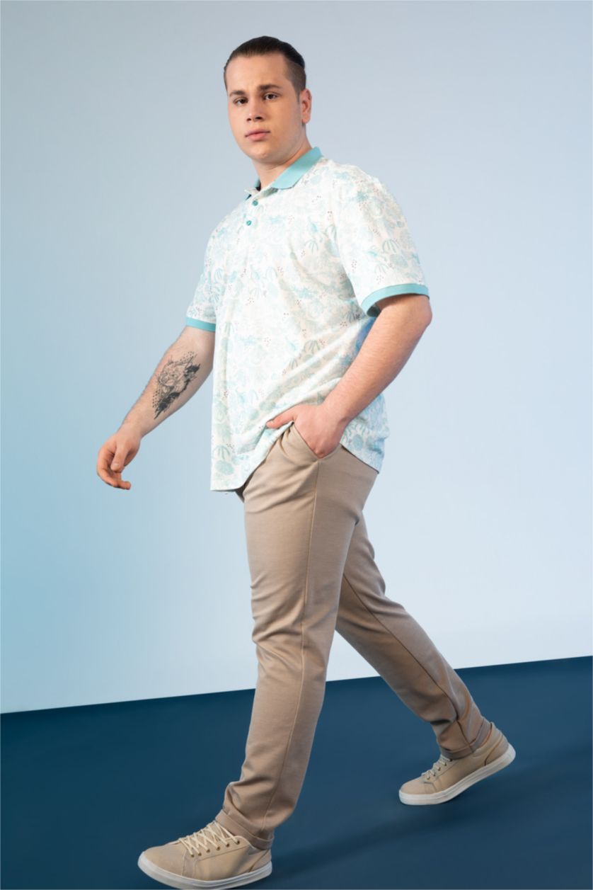 HOMME Beige Pantalon De Jogging En Maille Oversize