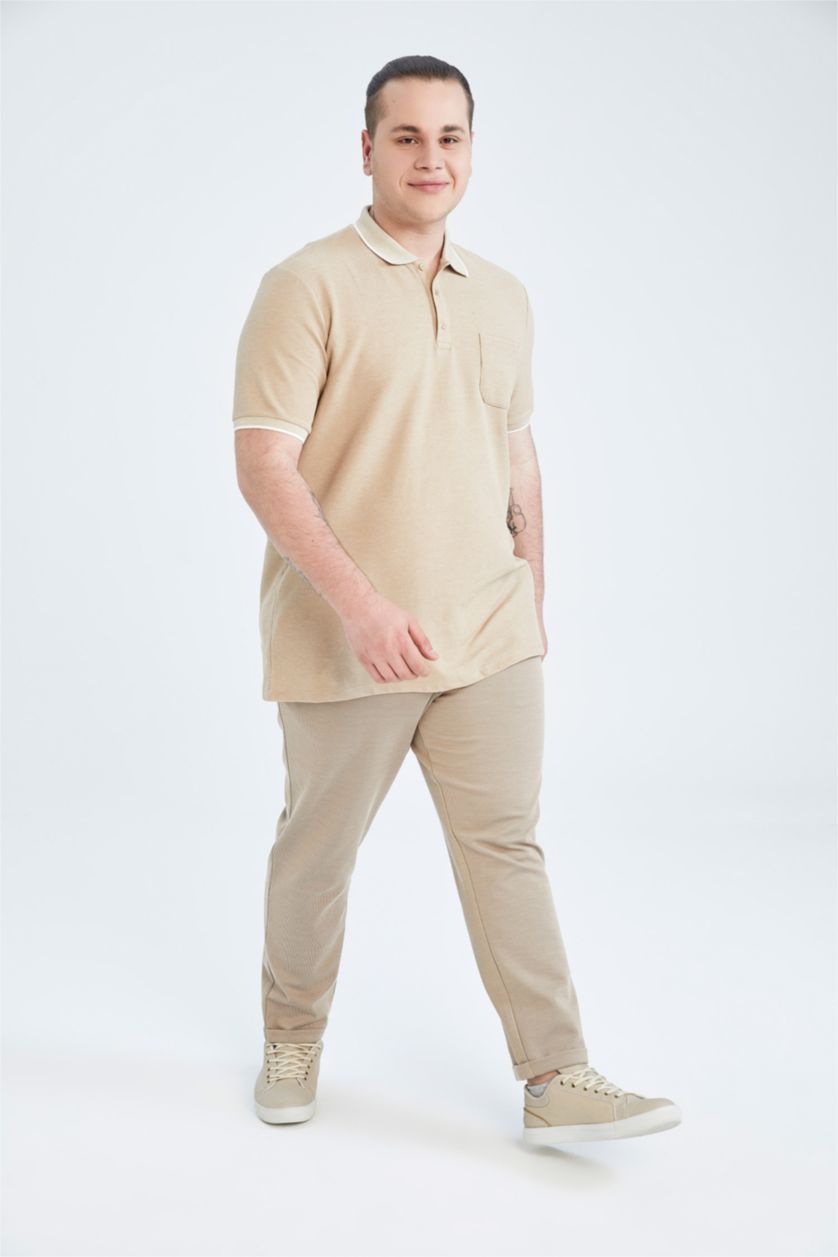 HOMME Beige Pantalon De Jogging En Maille Oversize