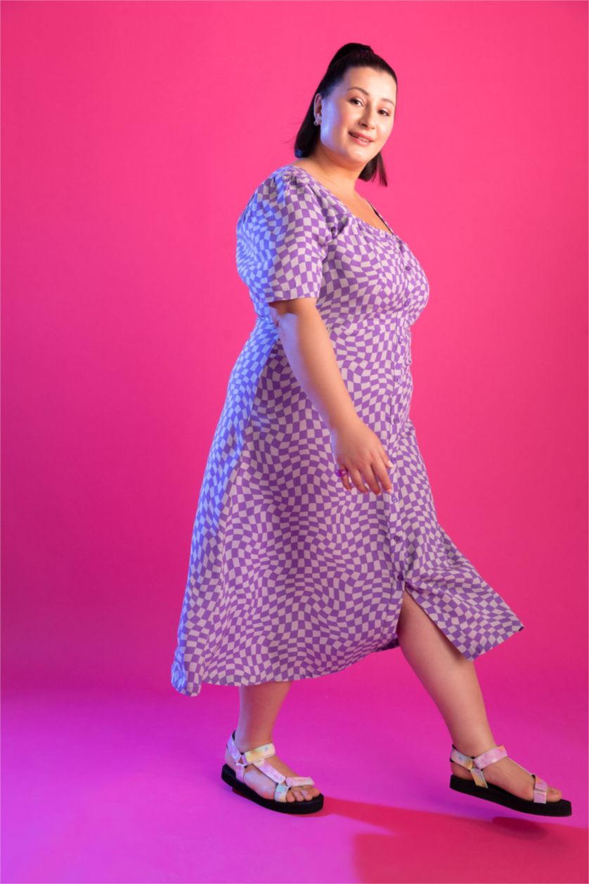 WOMAN Lilac Midi Dress