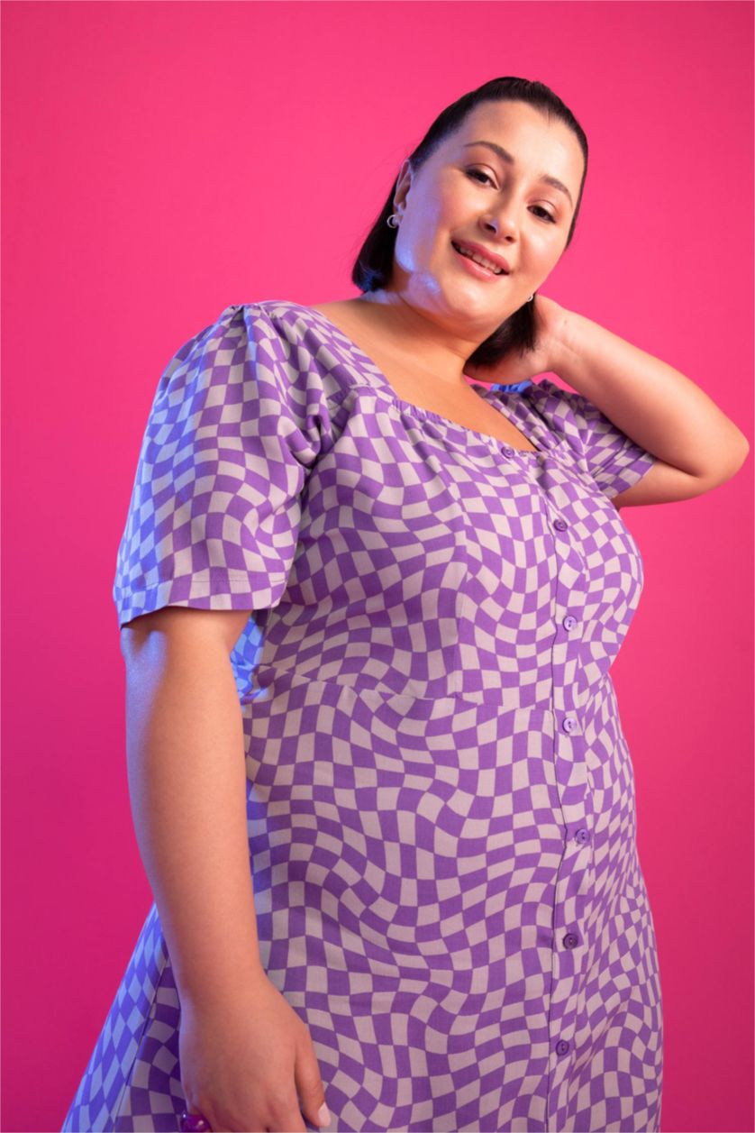 WOMAN Lilac Midi Dress