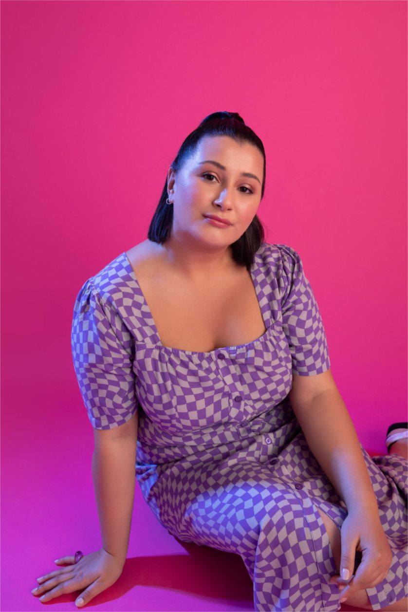 WOMAN Lilac Midi Dress