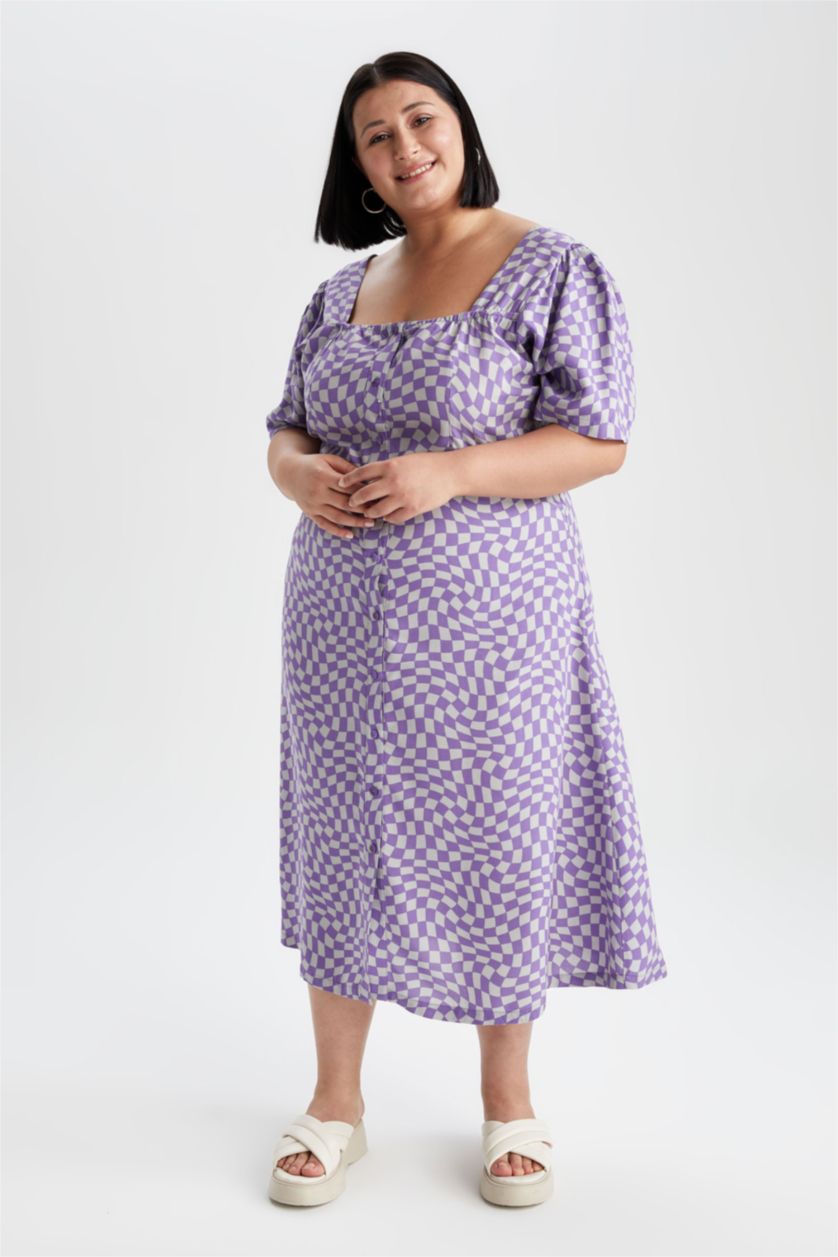 WOMAN Lilac Midi Dress