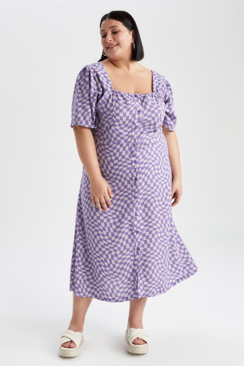 WOMAN Lilac Midi Dress