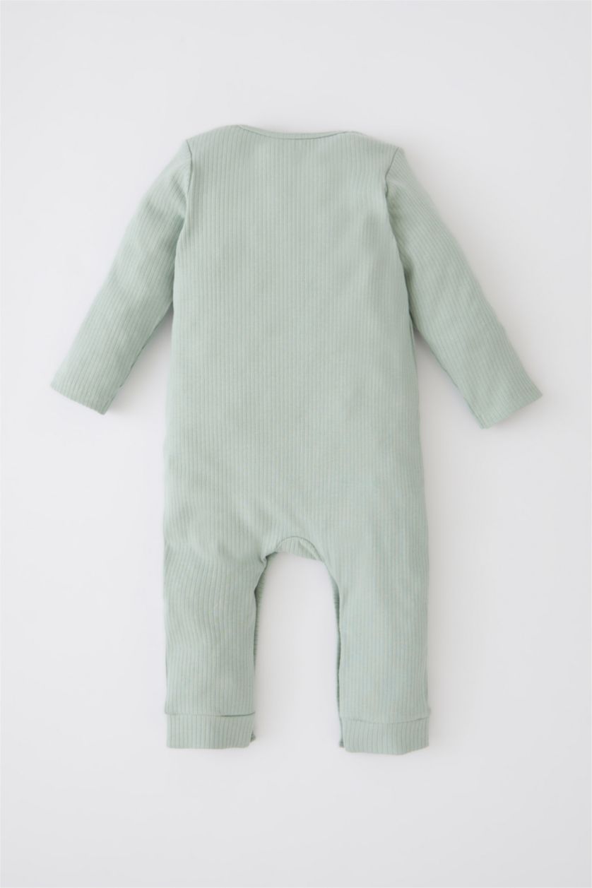 BABY GIRL Mint جمبسوت مضلع قصة عادية
