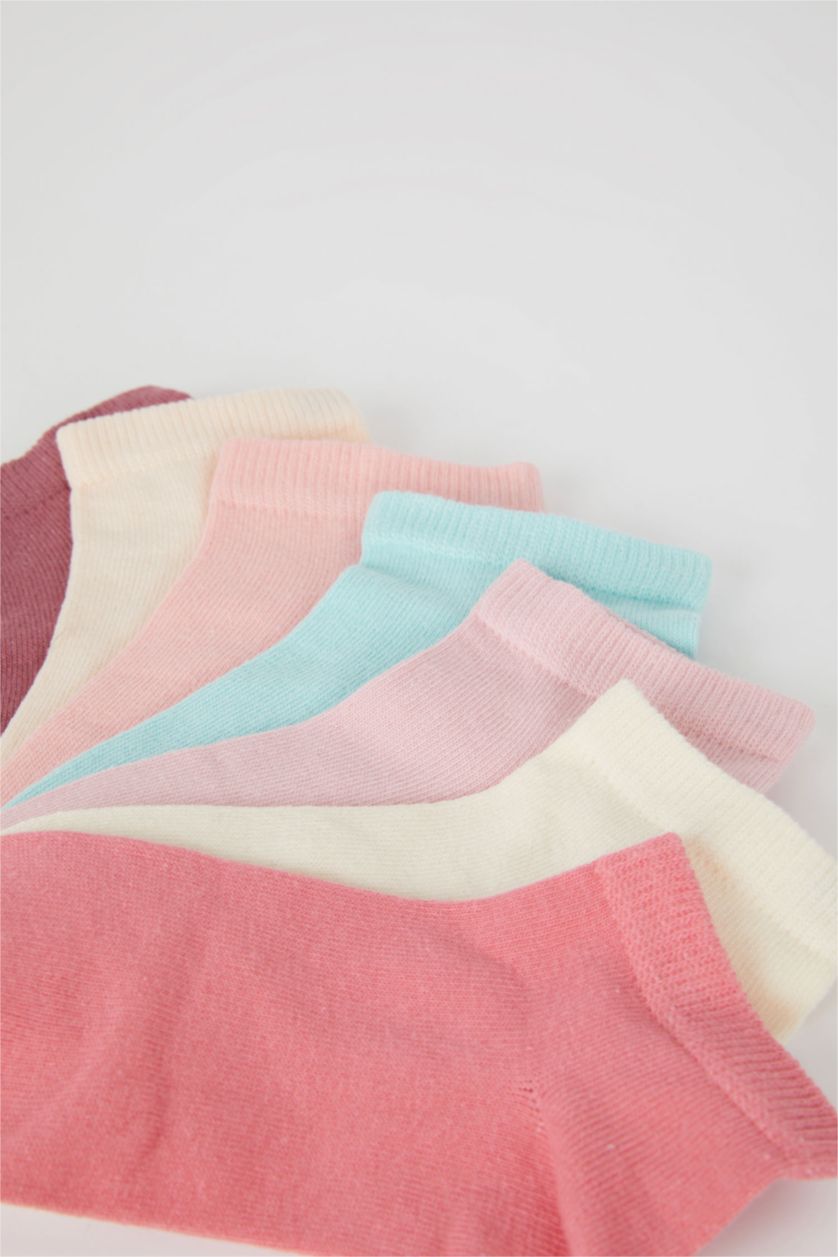 Kız Çocuk - Genç Kız Karma Kız Çocuk 7'li Pamuklu Patik Çorap