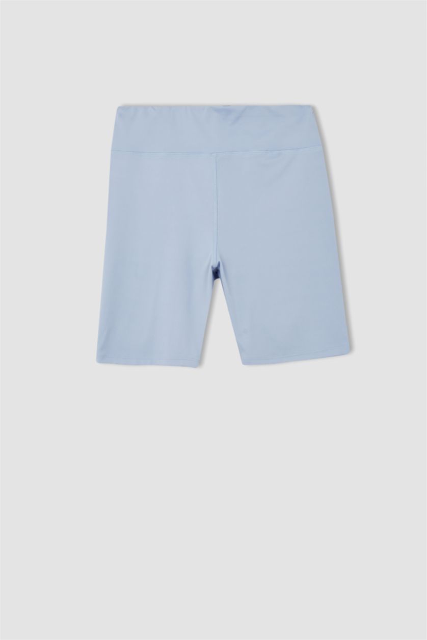 WOMAN Blue Defacto Fit DF Plus Biker Sports Leggings