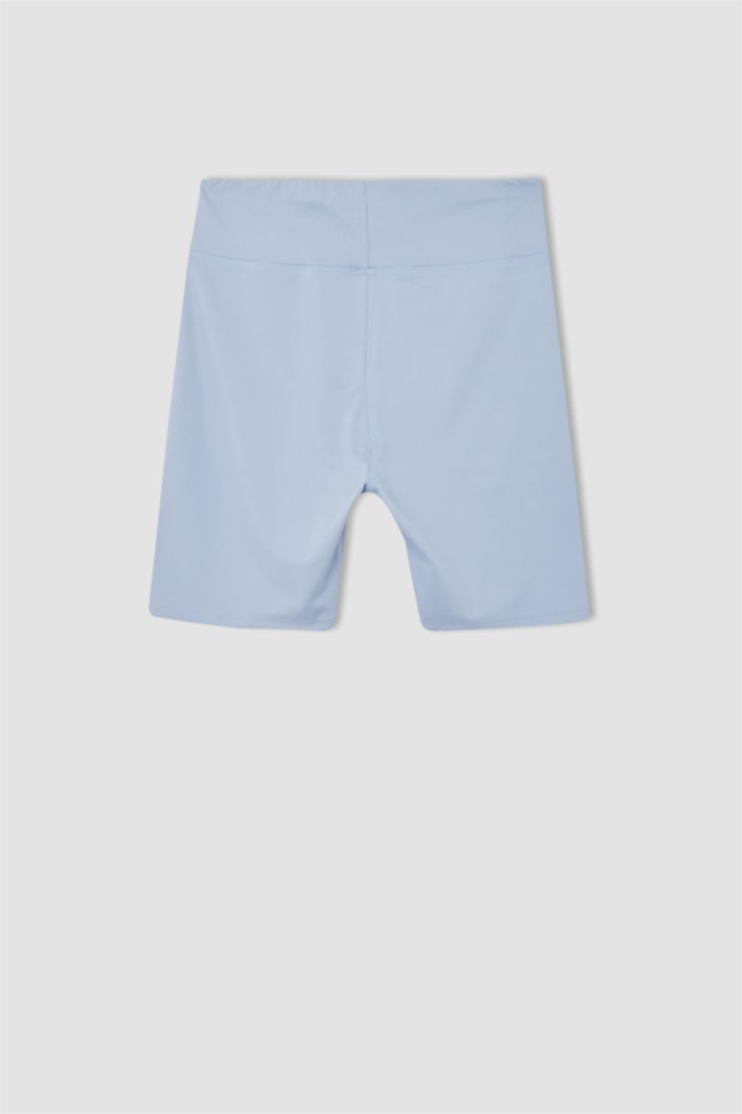 WOMAN Blue Defacto Fit DF Plus Biker Sports Leggings