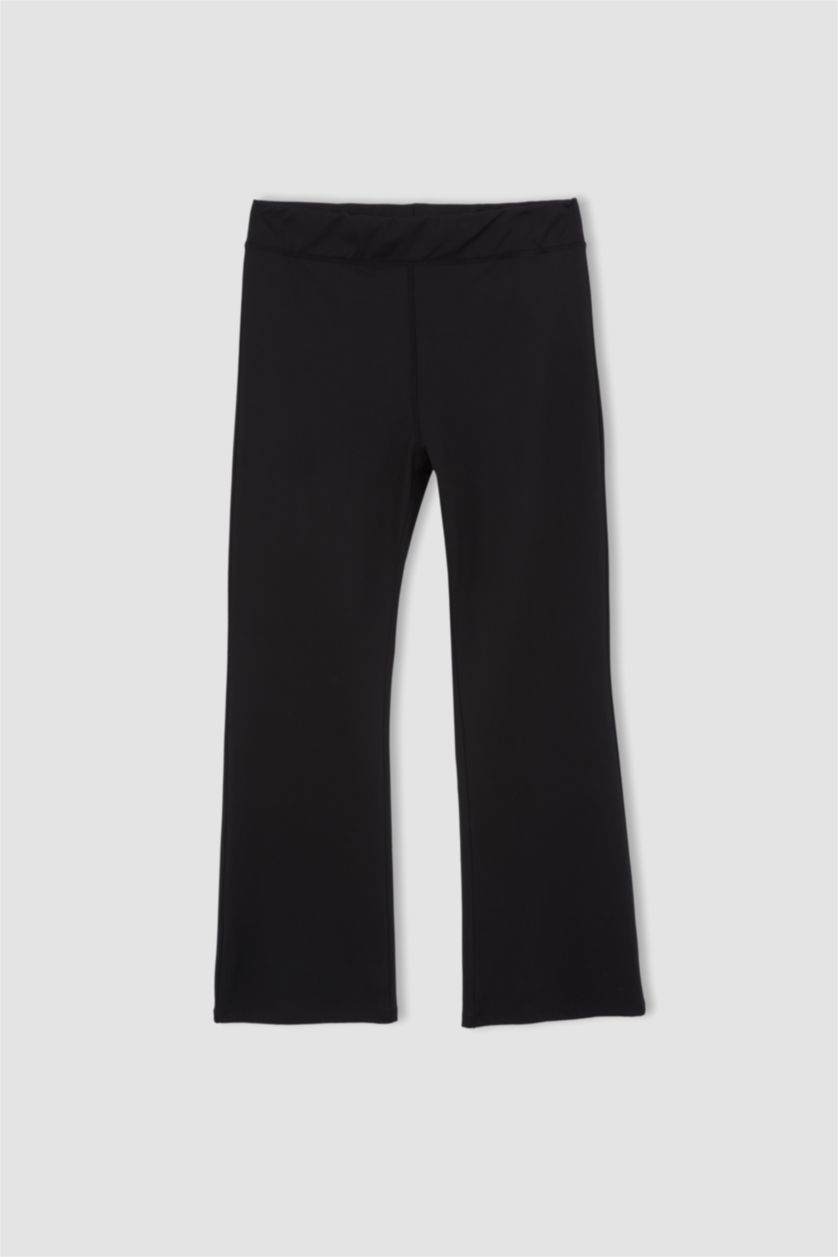 FEMME Noir Pantalon De Yoga Grande Taille à Jambes Larges Defactofit Df Plus