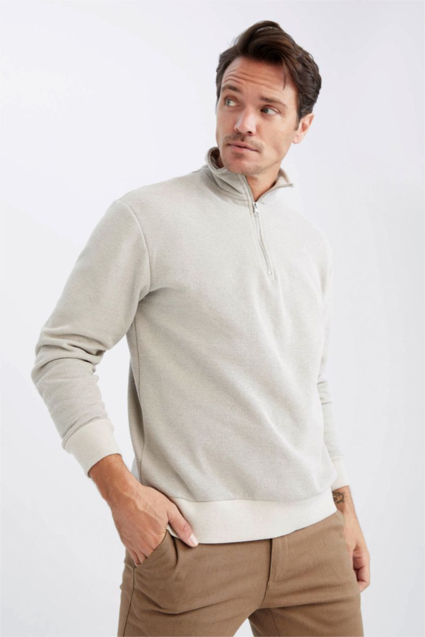 HOMME Beige Sweat- Shirt Coupe confort