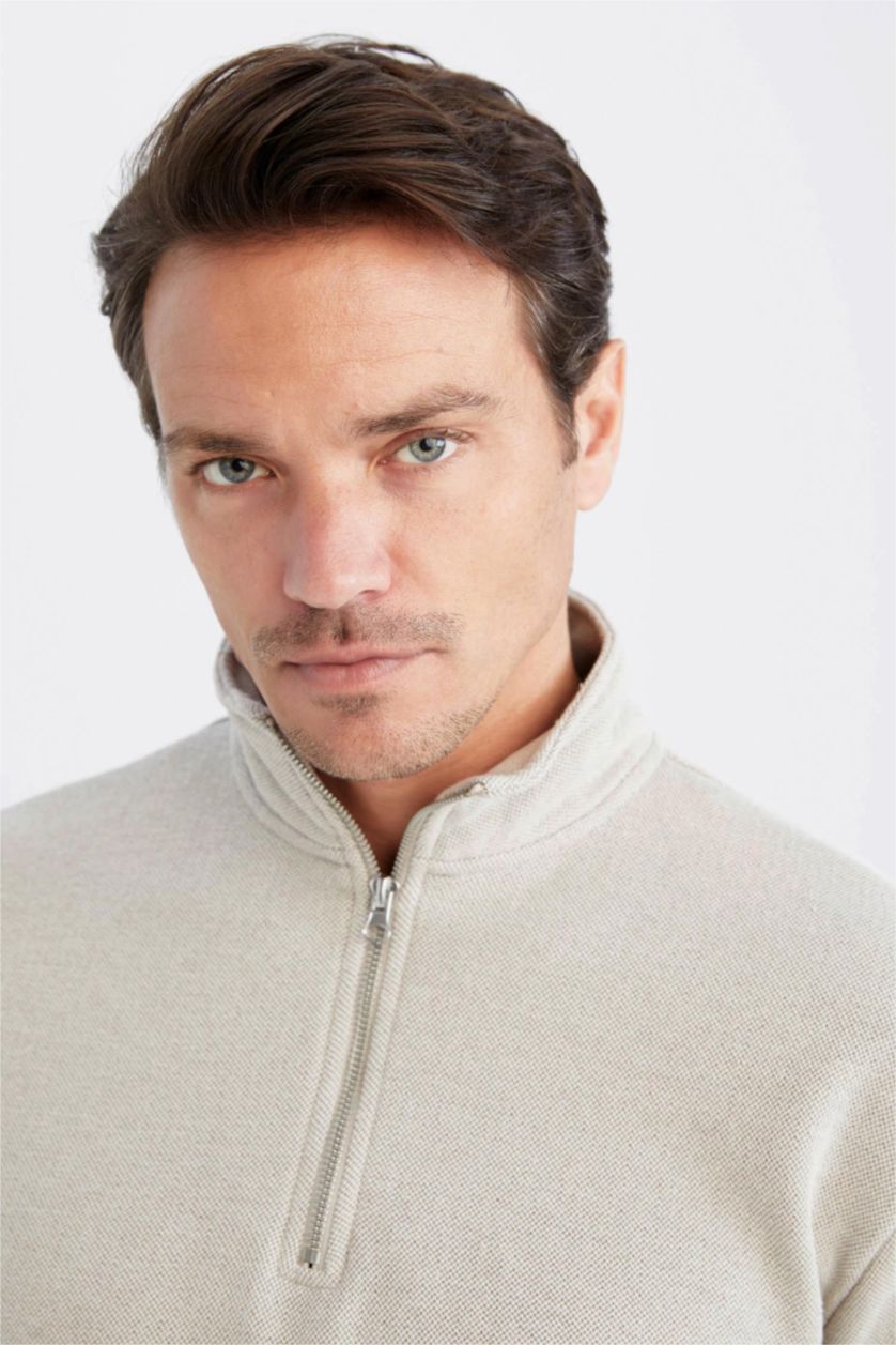 HOMME Beige Sweat- Shirt Coupe confort