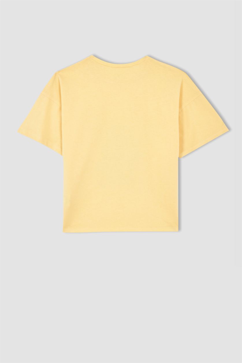 GIRLS & TEENS Salmon Girl Regular Fit Short Sleeve Bear Print T-Shirt