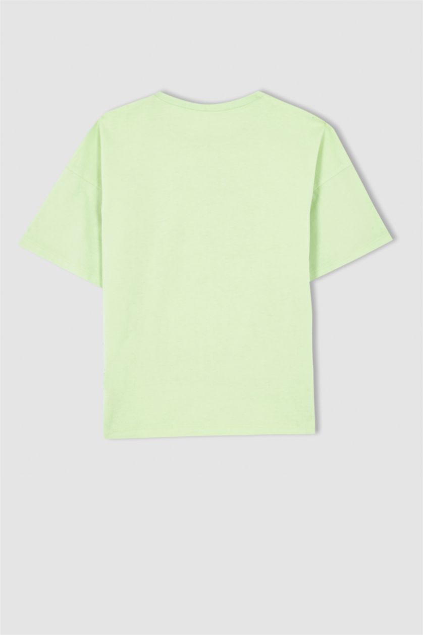 GIRLS & TEENS Mint Girl Regular Fit Short Sleeve Anime Print T-Shirt