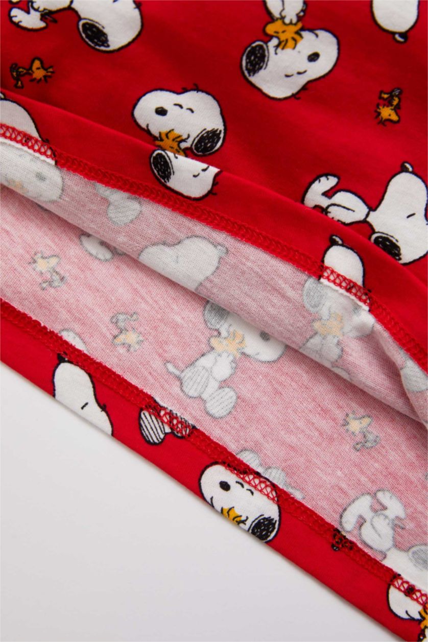 BABY BOY Red Regular Fit Snoopy Licensed Short Sleeve T-Shirt