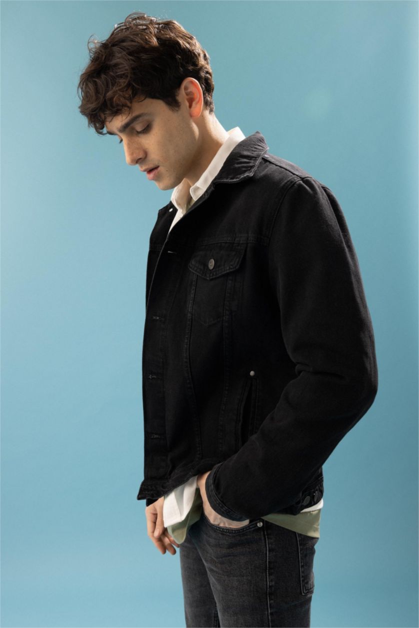 MAN Black Slim Fit Jean Jacket