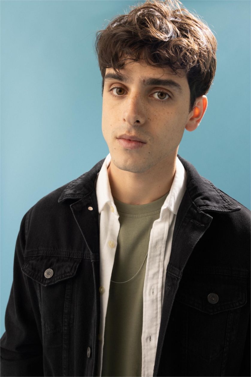 MAN Black Slim Fit Jean Jacket