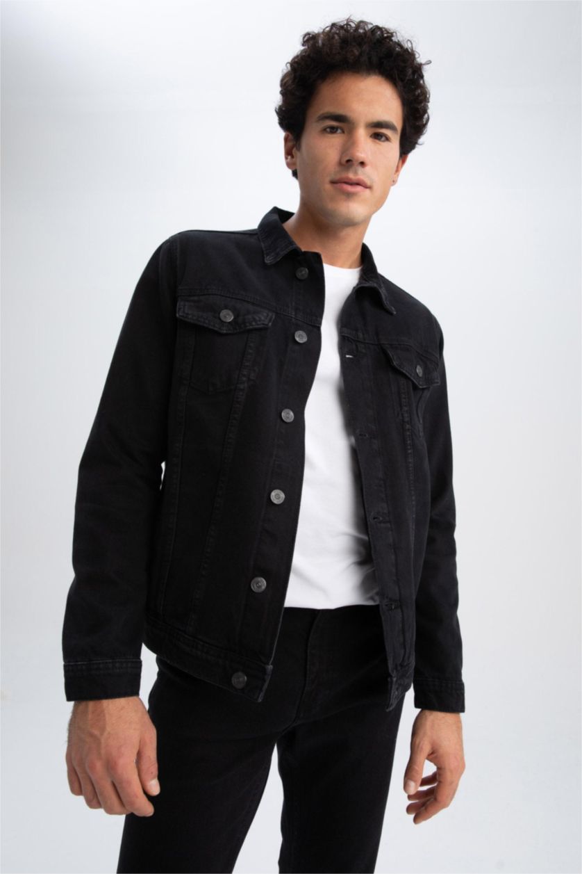 MAN Black Slim Fit Jean Jacket