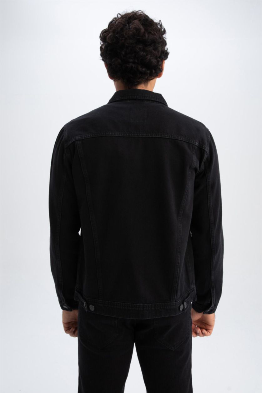 MAN Black Slim Fit Jean Jacket