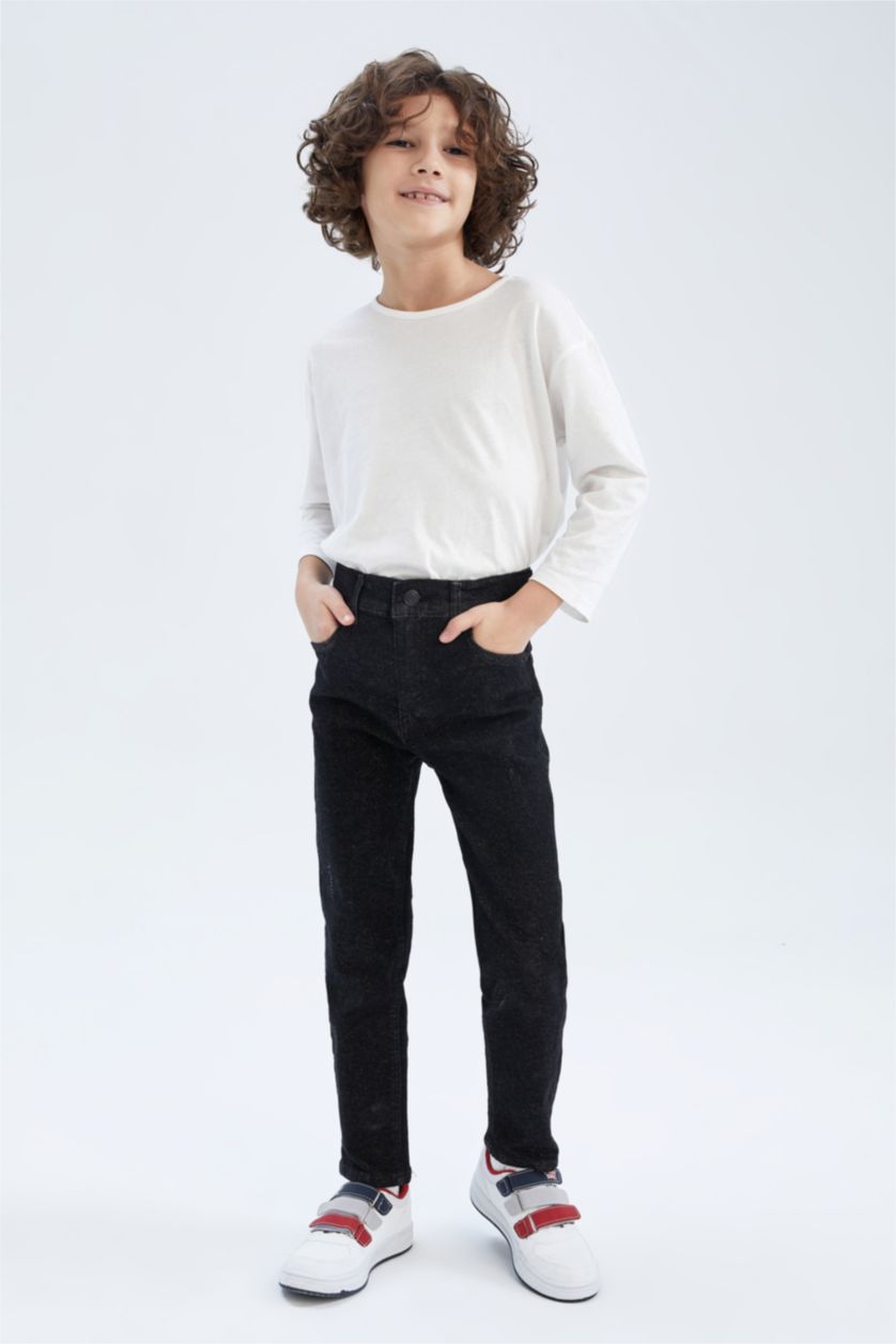 BOYS & TEENS Black Boy Slim Fit Jeans