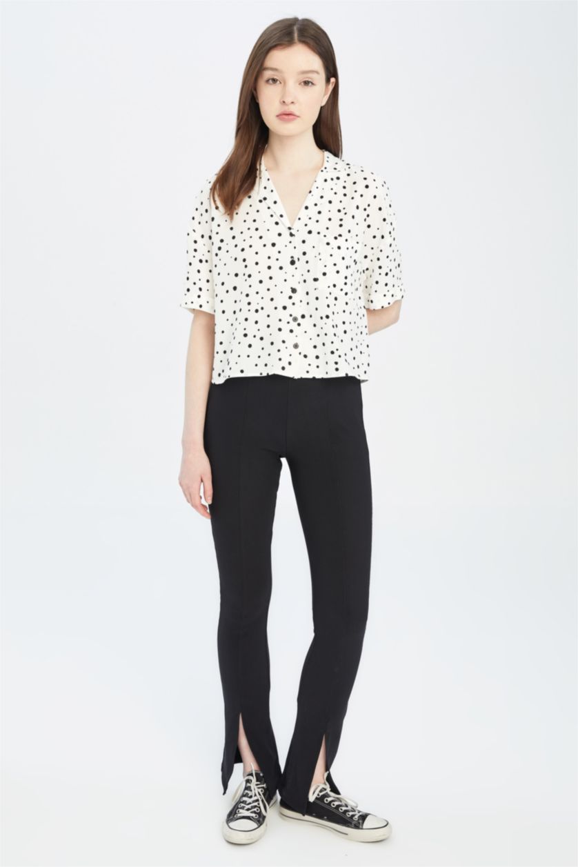 FEMME Noir Normal Waist Leggings