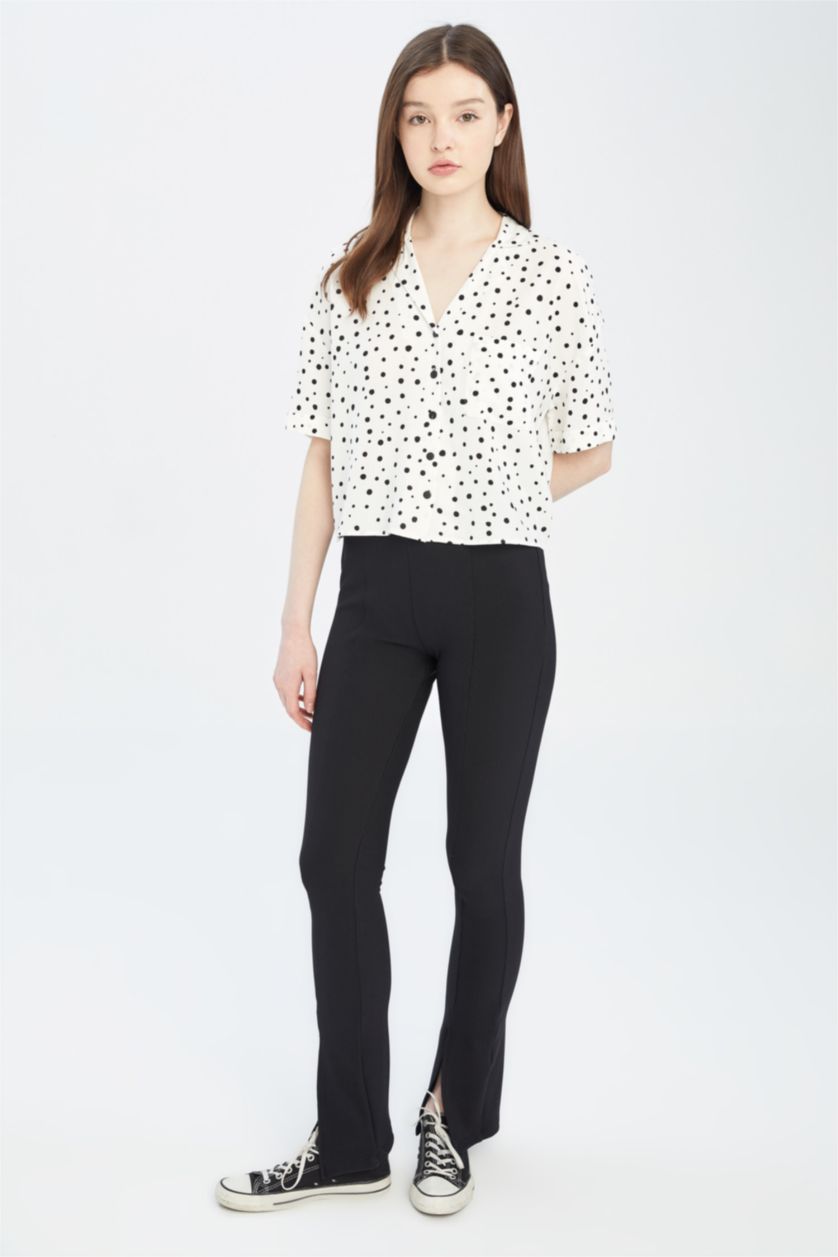 FEMME Noir Normal Waist Leggings