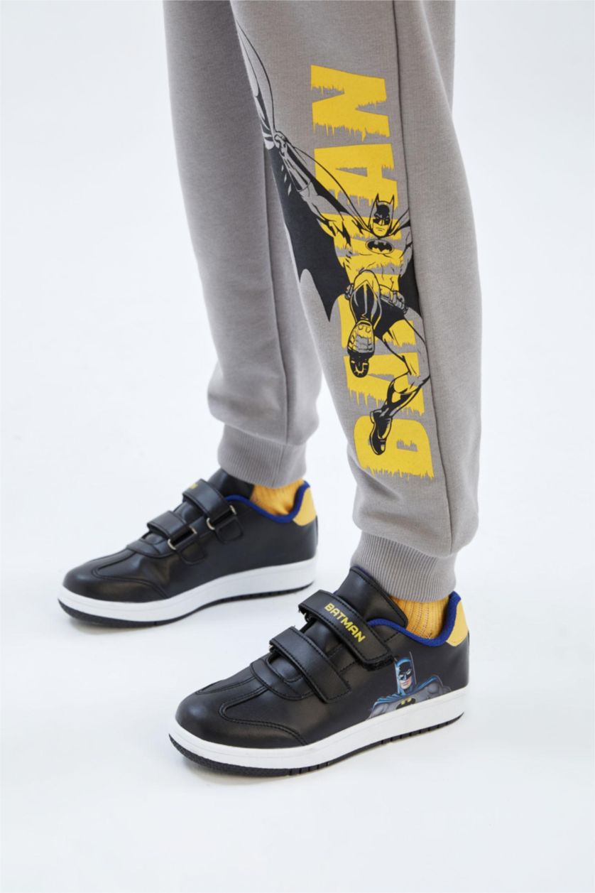 GARÇONS Noir Baskets Batman Lacé