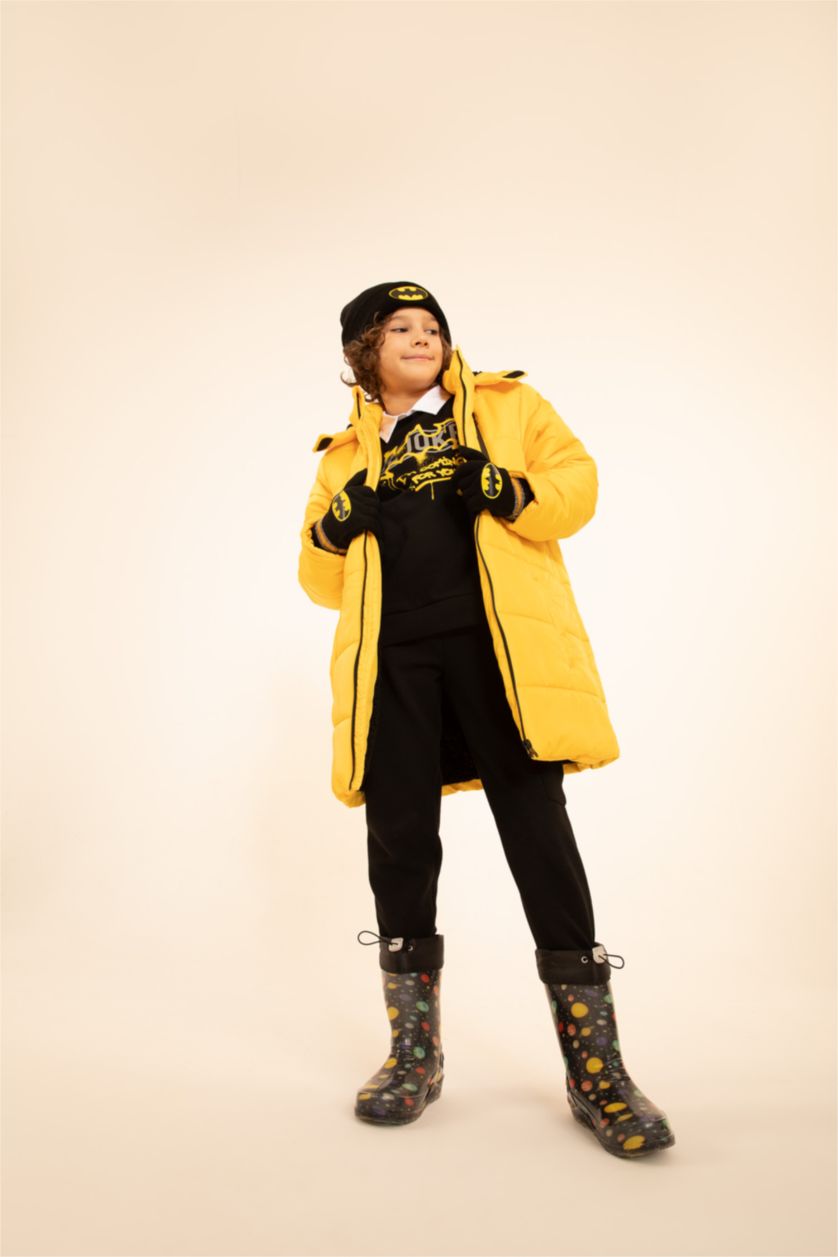 GARÇONS Noir Bottes de pluie Semelle Plate Garçon