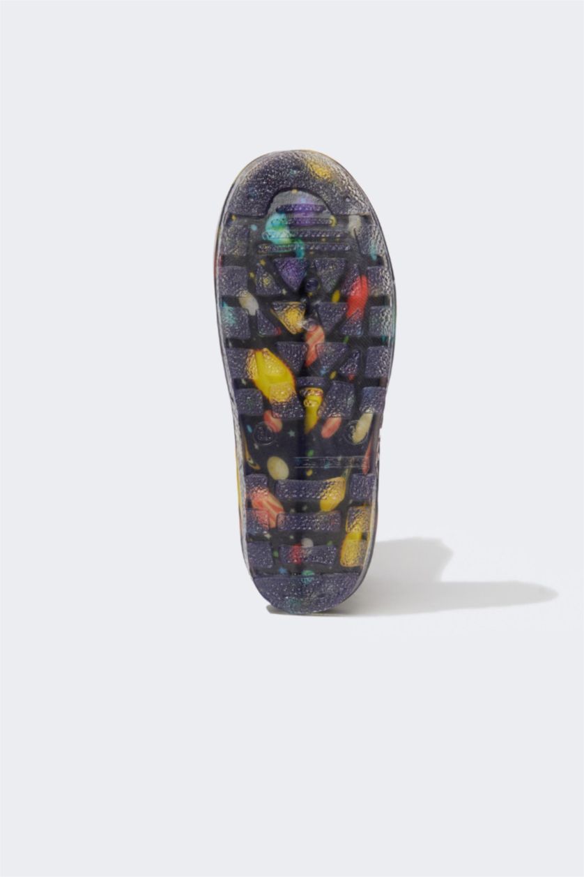 GARÇONS Noir Bottes de pluie Semelle Plate Garçon