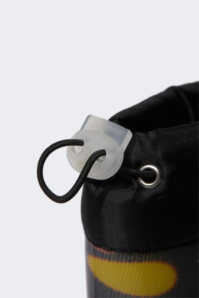 GARÇONS Noir Bottes de pluie Semelle Plate Garçon