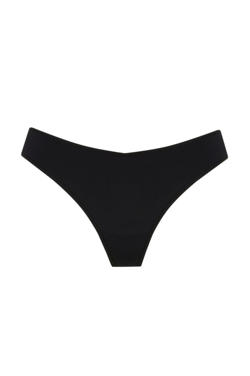 FEMME Noir 2 Pièces String Slip