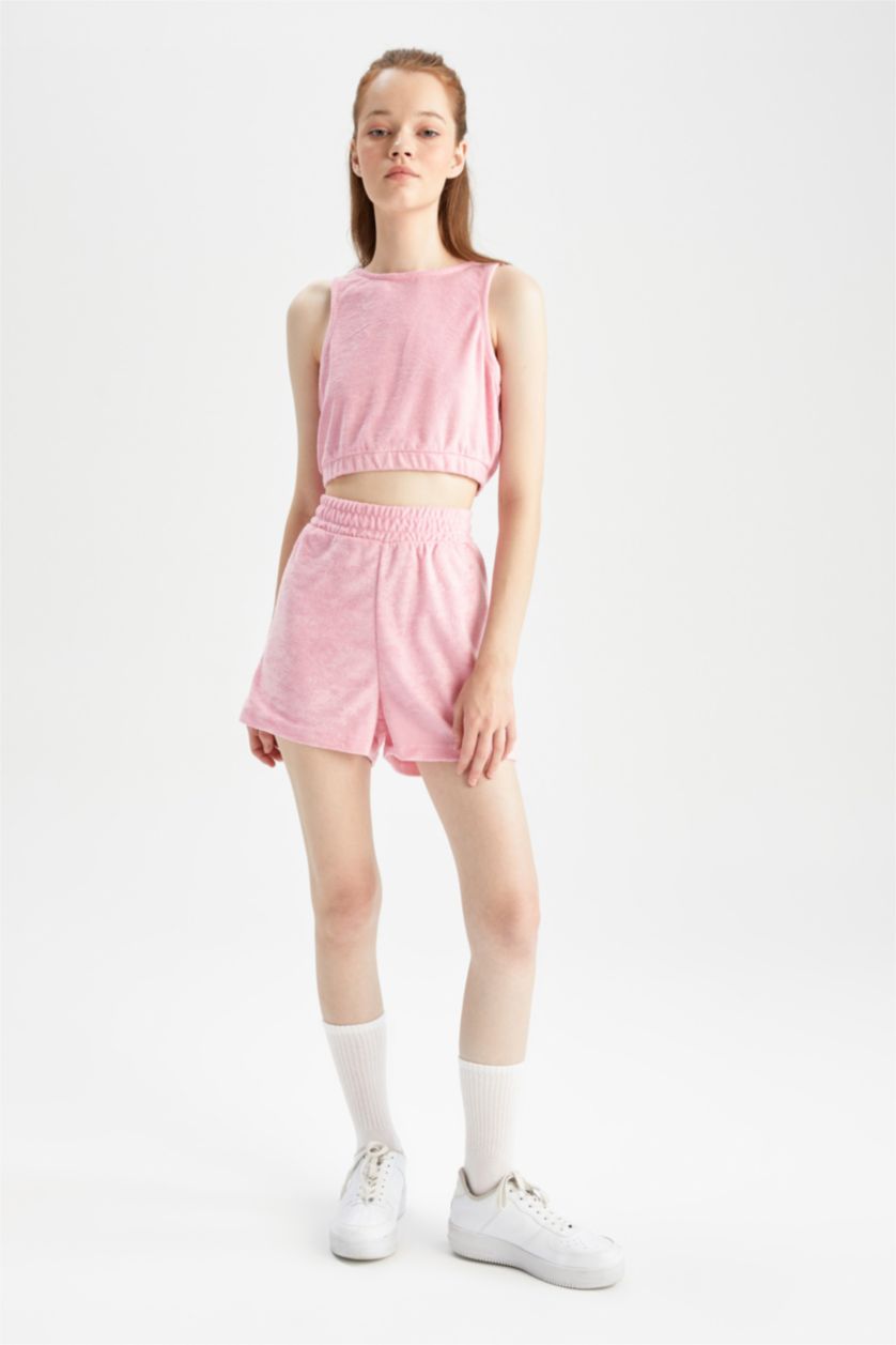 Женщины Розовый Шорты стандартного кроя, Coool