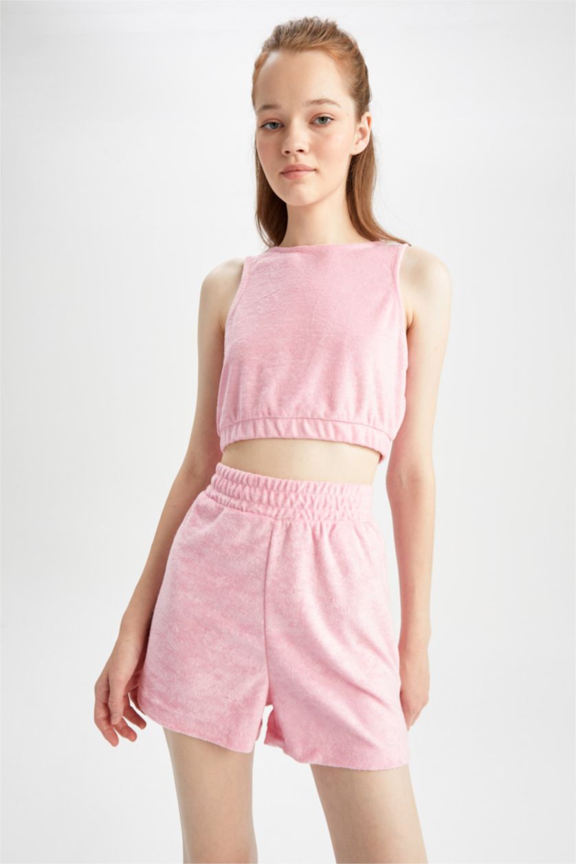 Женщины Розовый Шорты стандартного кроя, Coool