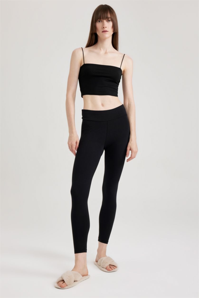 FEMME Noir Débardeur Coton Coupe Régulière Fall In Love