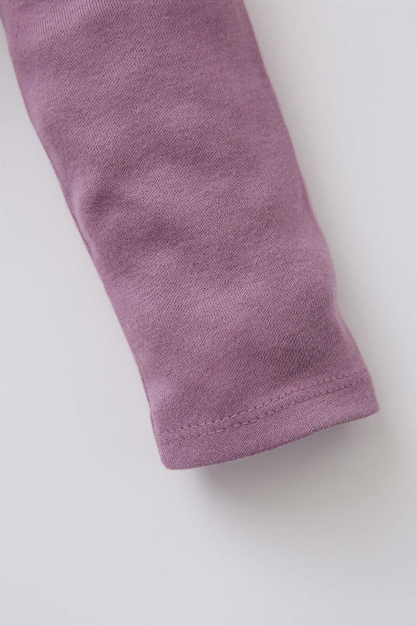 BÉBÉ FILLE Beige Body à manches longues avec boutons-pression Ctelé Manche Longue Col enveloppe Basique 5 BéBé Fille