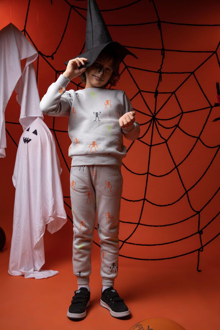 BOYS & TEENS Light Grey Regular Fit Trousers