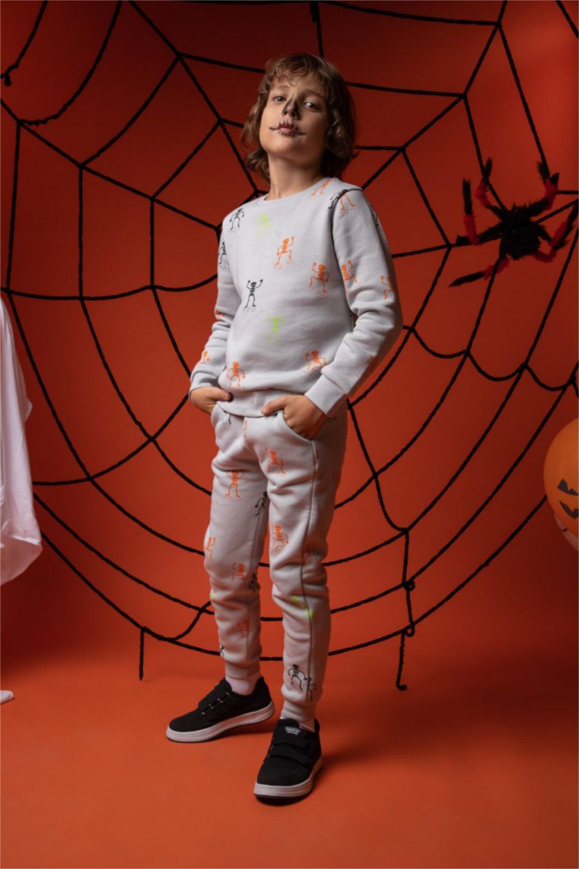 BOYS & TEENS Light Grey Regular Fit Trousers