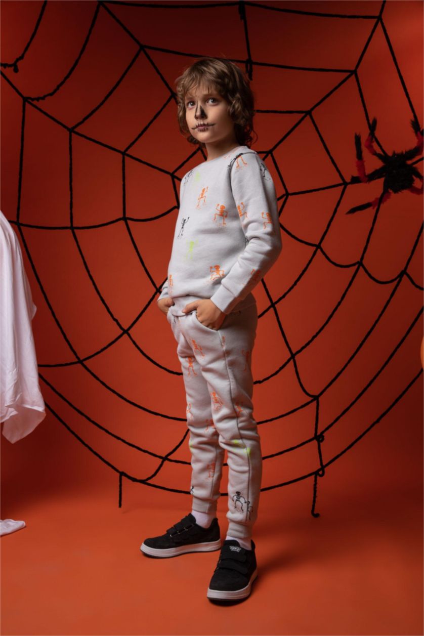 BOYS & TEENS Light Grey Regular Fit Trousers