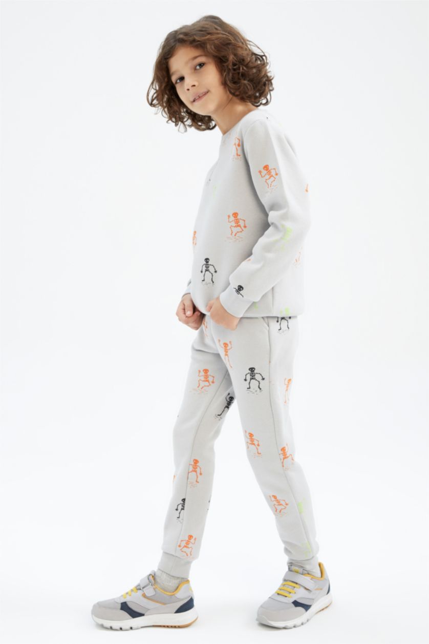 BOYS & TEENS Light Grey Regular Fit Trousers