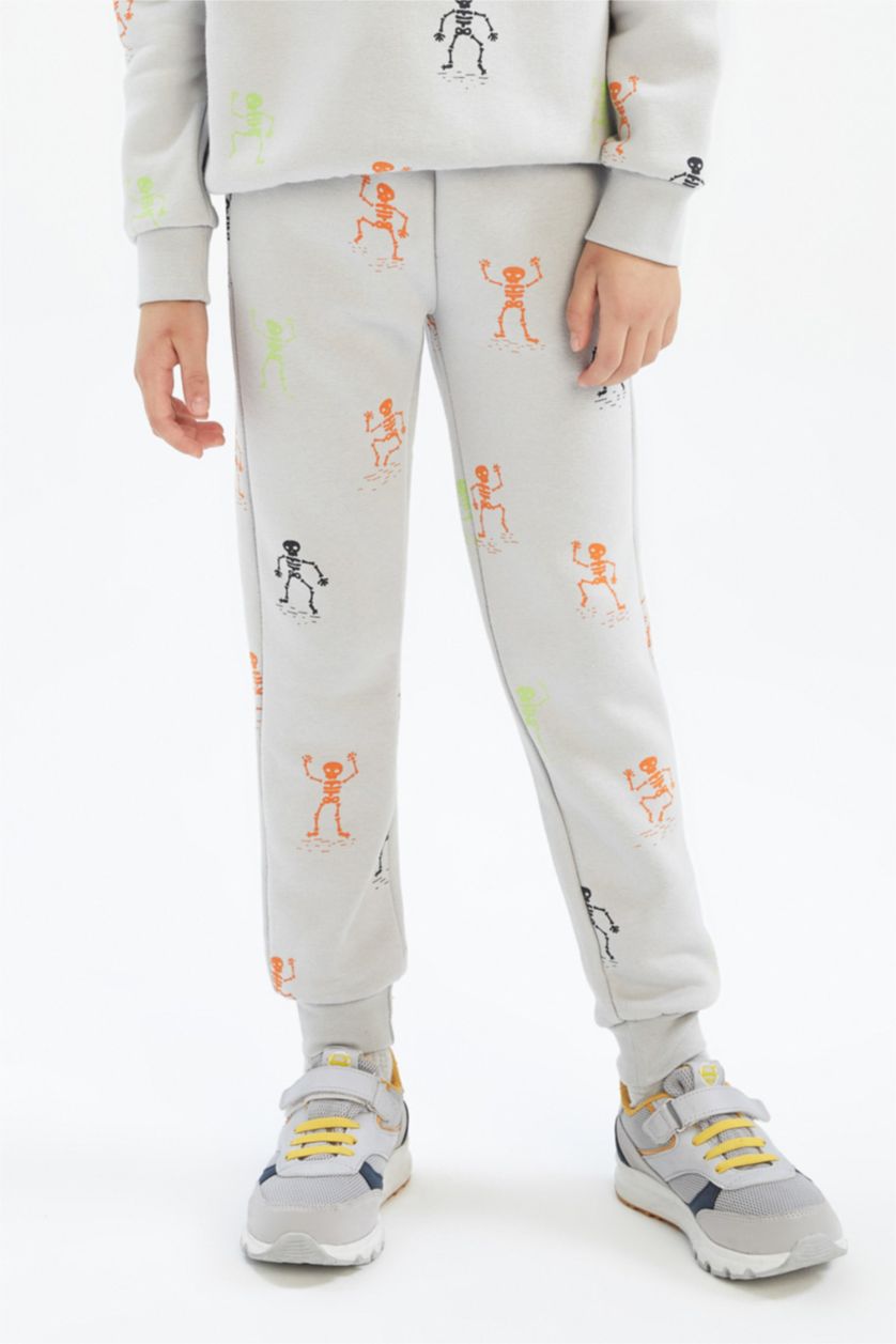 BOYS & TEENS Light Grey Regular Fit Trousers