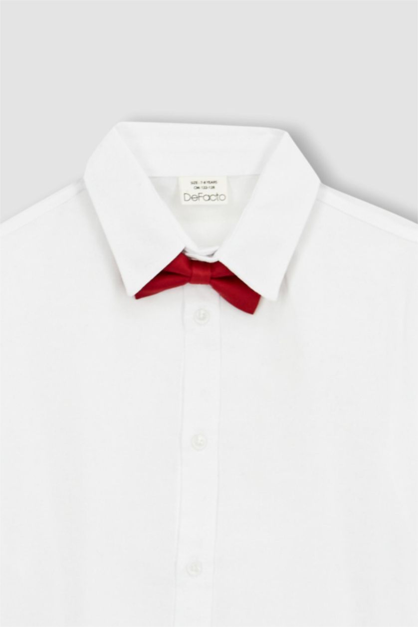 BOYS & TEENS White Regular Fit Long Sleeve Shirt