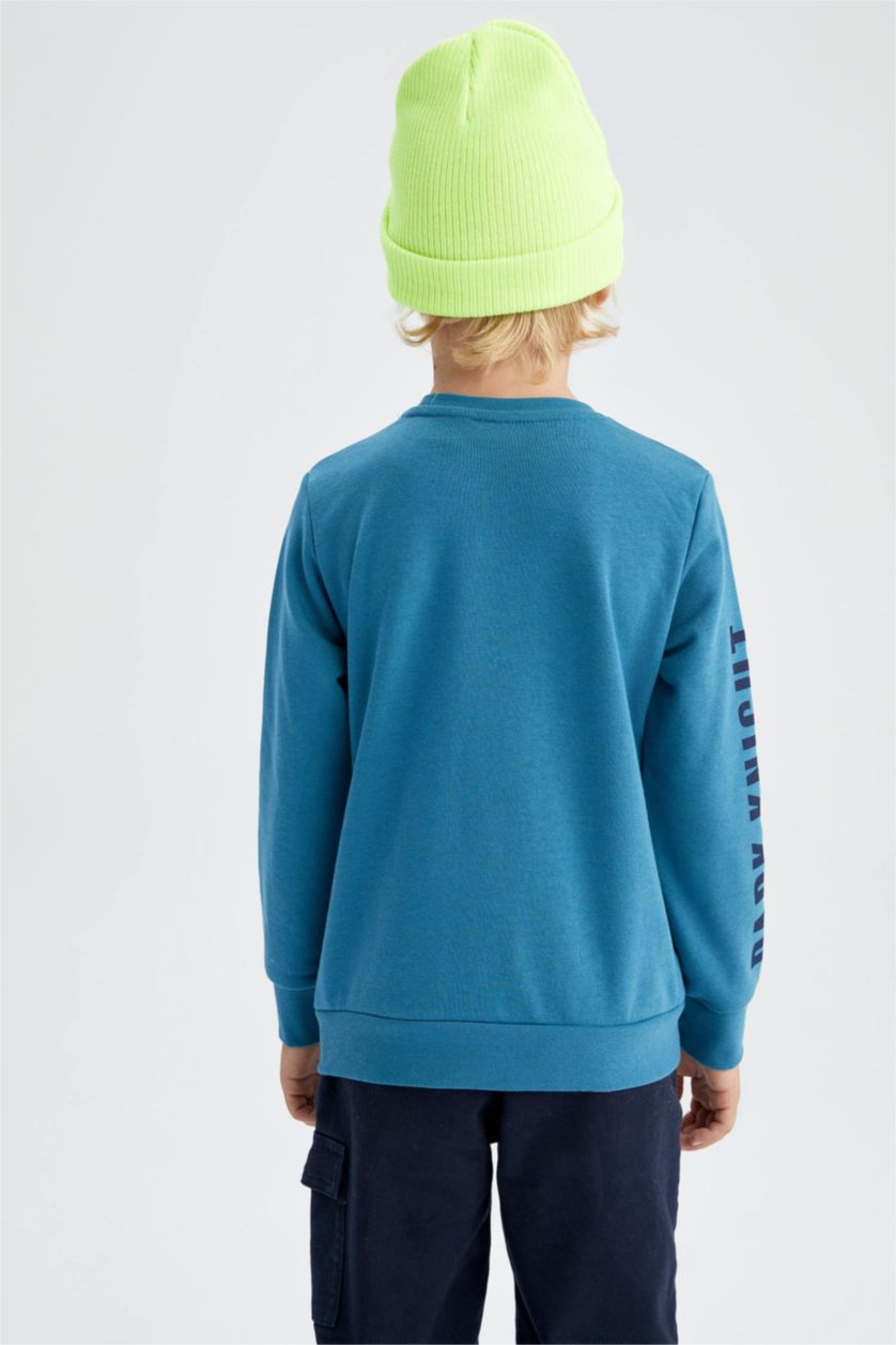 GARÇONS Vert Sweatshirt Batman à col rond pour garçon