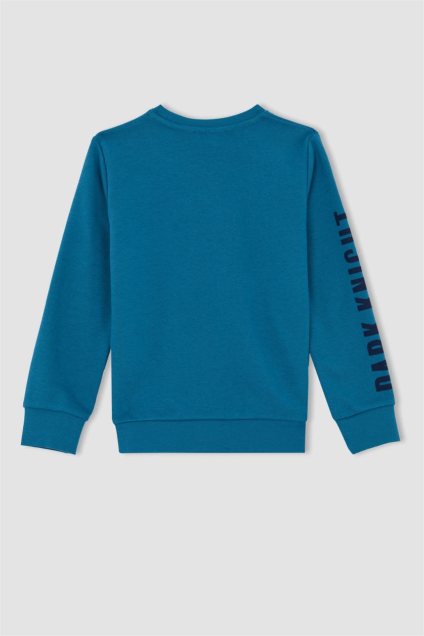 GARÇONS Vert Sweatshirt Batman à col rond pour garçon