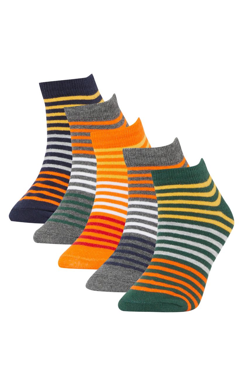 Erkek Çocuk - Genç Erkek Karma Erkek Çocuk 5'li Pamuklu Patik Çorap