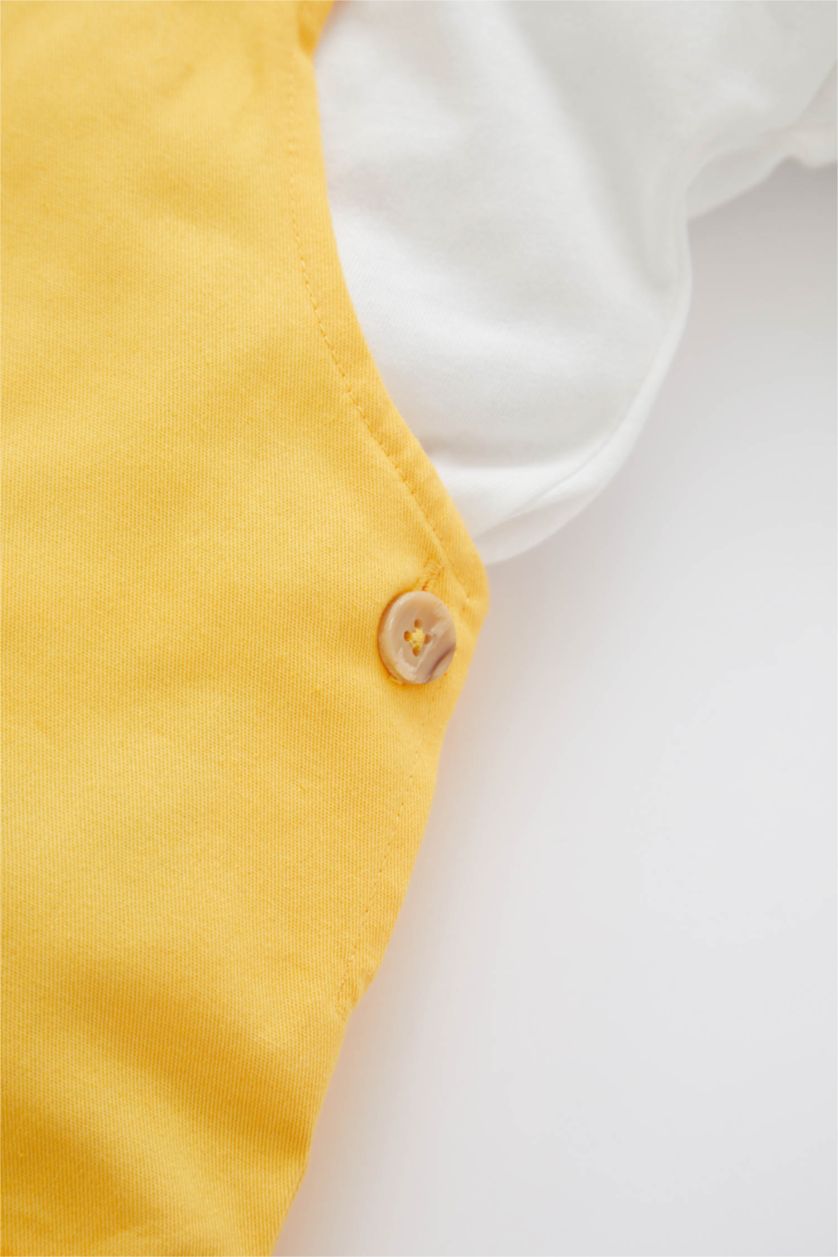 BABY BOY Yellow طقم ممشط قصة عادية