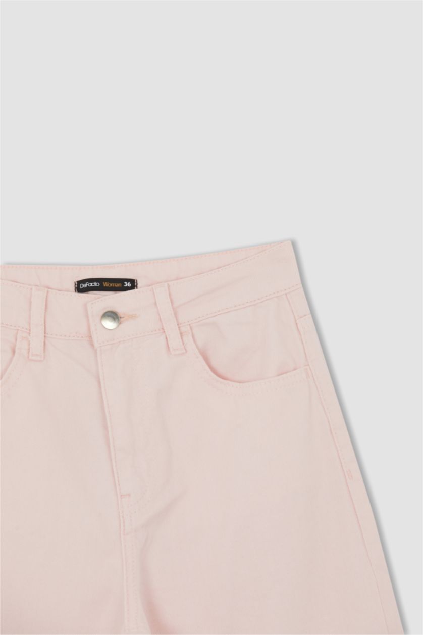 WOMAN Light Pink Straight Fit Trousers